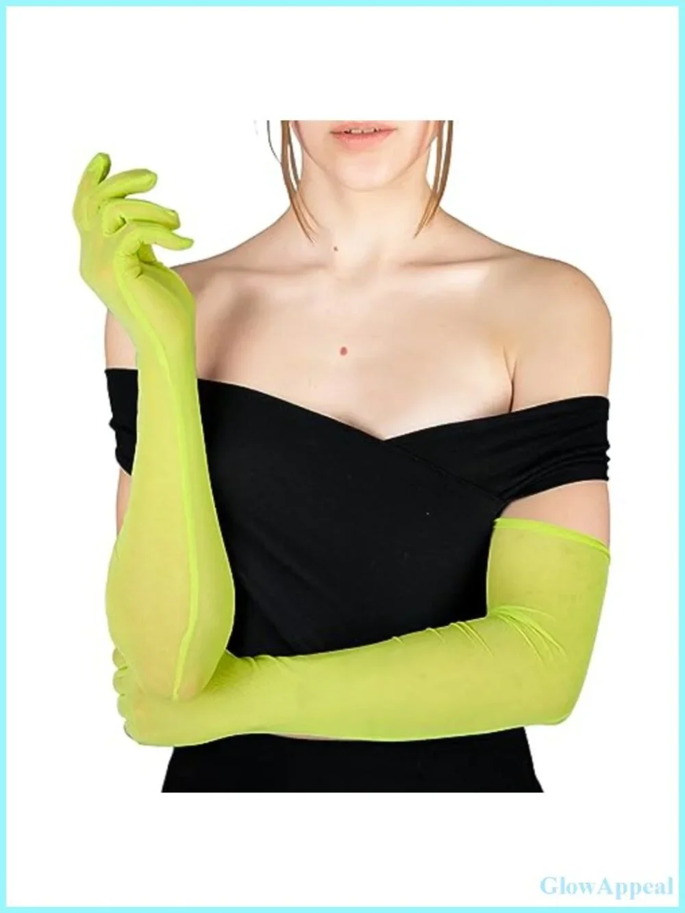 Extra Long Tulle Mesh Gloves for Women, Sheer Opera Length